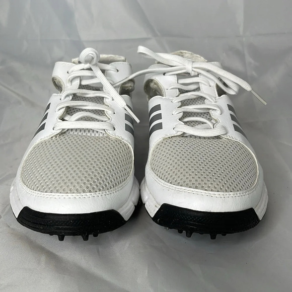ADIDAS Men’s Golf Slingback Sneakers White 3 Stripe Traxion Adiwear Size 10 - Picture 2 of 13